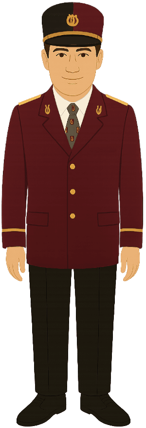 Illustration unserer Winteruniform